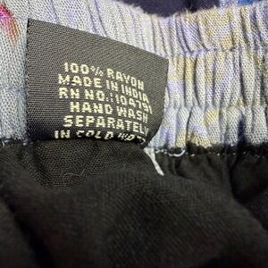 Patchwork Tiered Long Maxi Skirt Boho Hippie Rayon One Size Elastic Waist